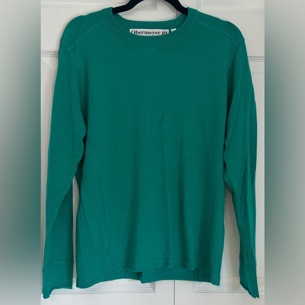 Obermeyer Green Crewneck Sweater